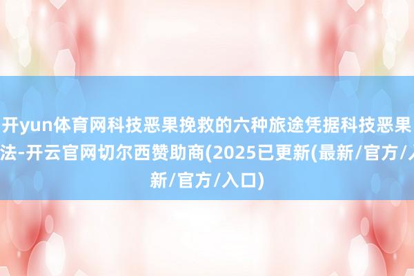开yun体育网科技恶果挽救的六种旅途凭据科技恶果挽救法-开云官网切尔西赞助商(2025已更新(最新/官方/入口)
