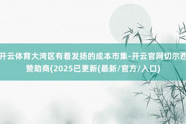 开云体育大湾区有着发扬的成本市集-开云官网切尔西赞助商(2025已更新(最新/官方/入口)