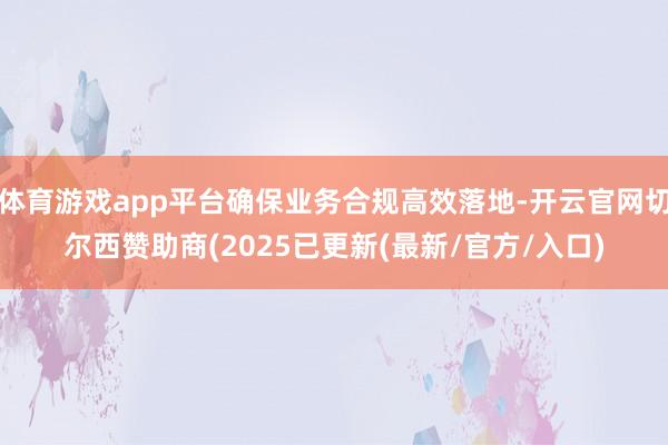 体育游戏app平台确保业务合规高效落地-开云官网切尔西赞助商