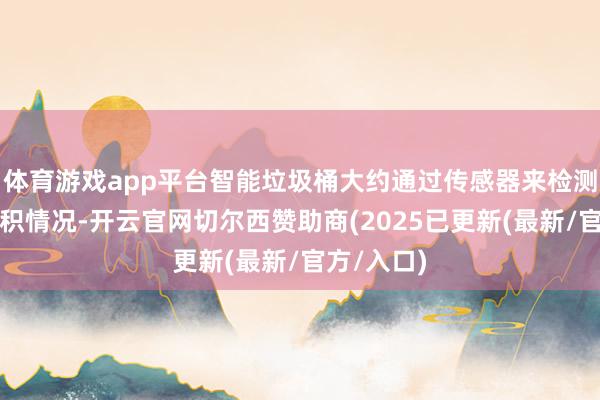 体育游戏app平台智能垃圾桶大约通过传感器来检测垃圾的堆积情况-开云官网切尔西赞助商(2025已更新(最新/官方/入口)