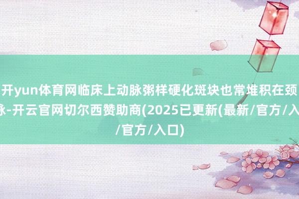 开yun体育网临床上动脉粥样硬化斑块也常堆积在颈动脉-开云官网切尔西赞助商(2025已更新(最新/官方/入口)